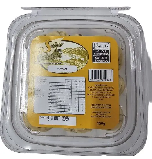 Bisc Sabor Em Pedacos Nata Flocos 150g