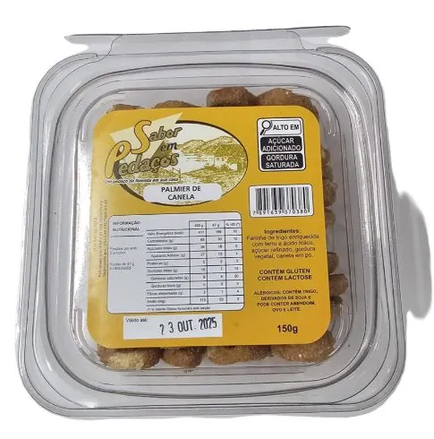 Biscoito Sabor Em Pedacos 150gr Palmier Canela