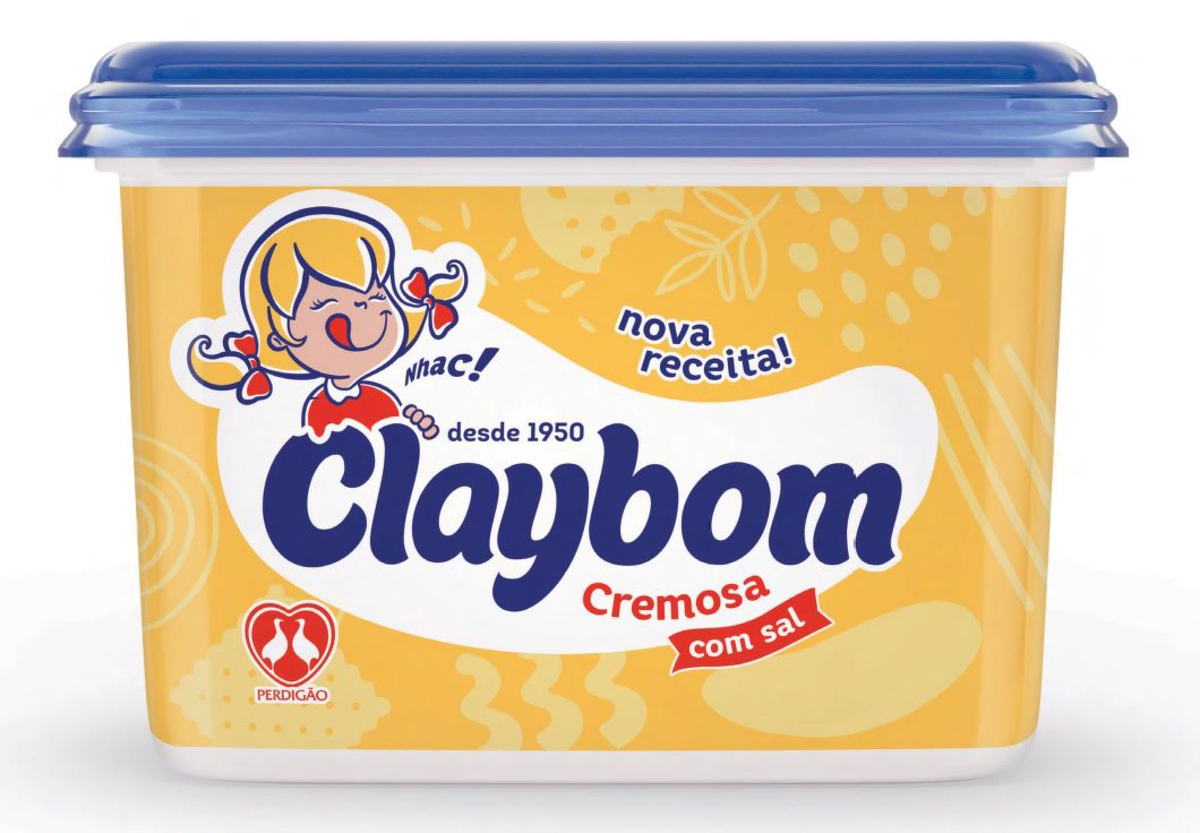 Margarina Cremosa Com Sal E Creme De Leite Claybom Pote 500g