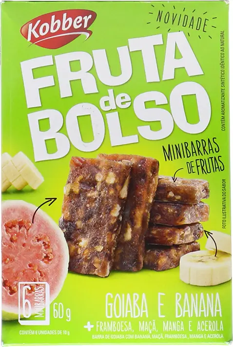 Frutas De Bolso Kobber 18g Banana E Goiaba