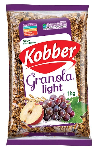 Granola Light Passas E Maçã Kobber Pacote 800g