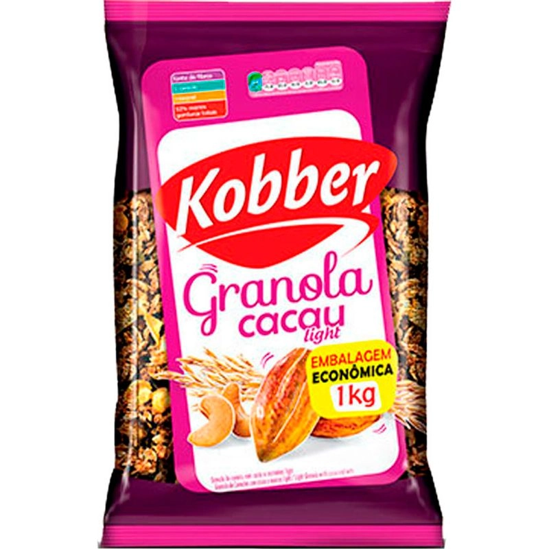 Granola Light Cacau Kobber Pacote 800g