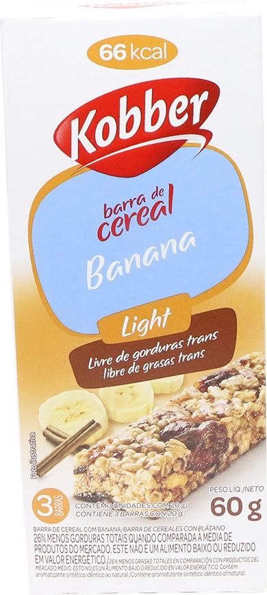 Cereal Barra Kobber Light C/3 Banana