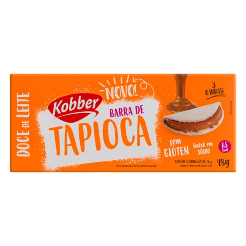 Barra De Tapioca Kobber 48g Doce De Leite