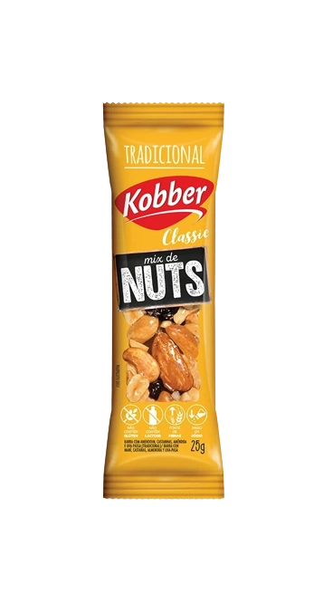 Barra Cereal Kobber Nuts 25g Tradicional