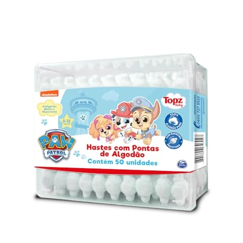 Hastes Flexíveis Paw Patrol Topz Baby Pote 50 Unidades
