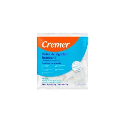 Algodão Em Bolas Cremer Pacote 50g