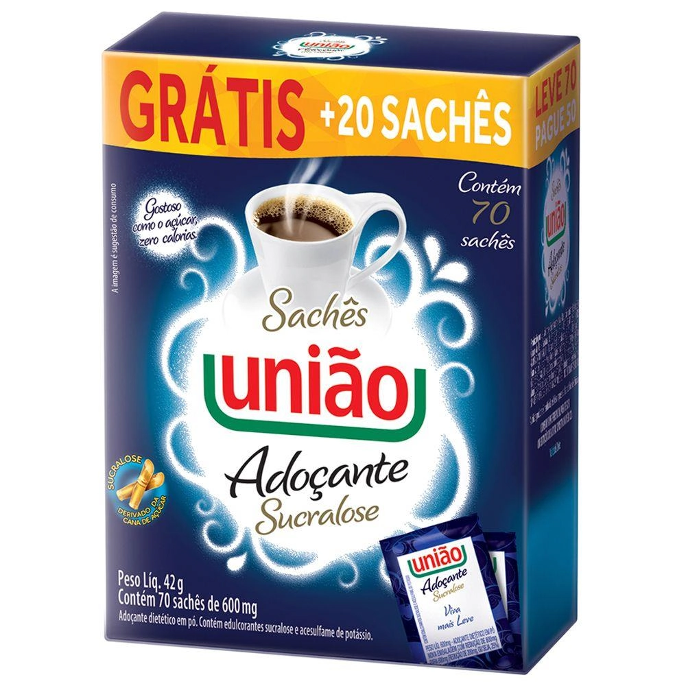 Adocante Uniao Po 42gr Sucralose Leve50