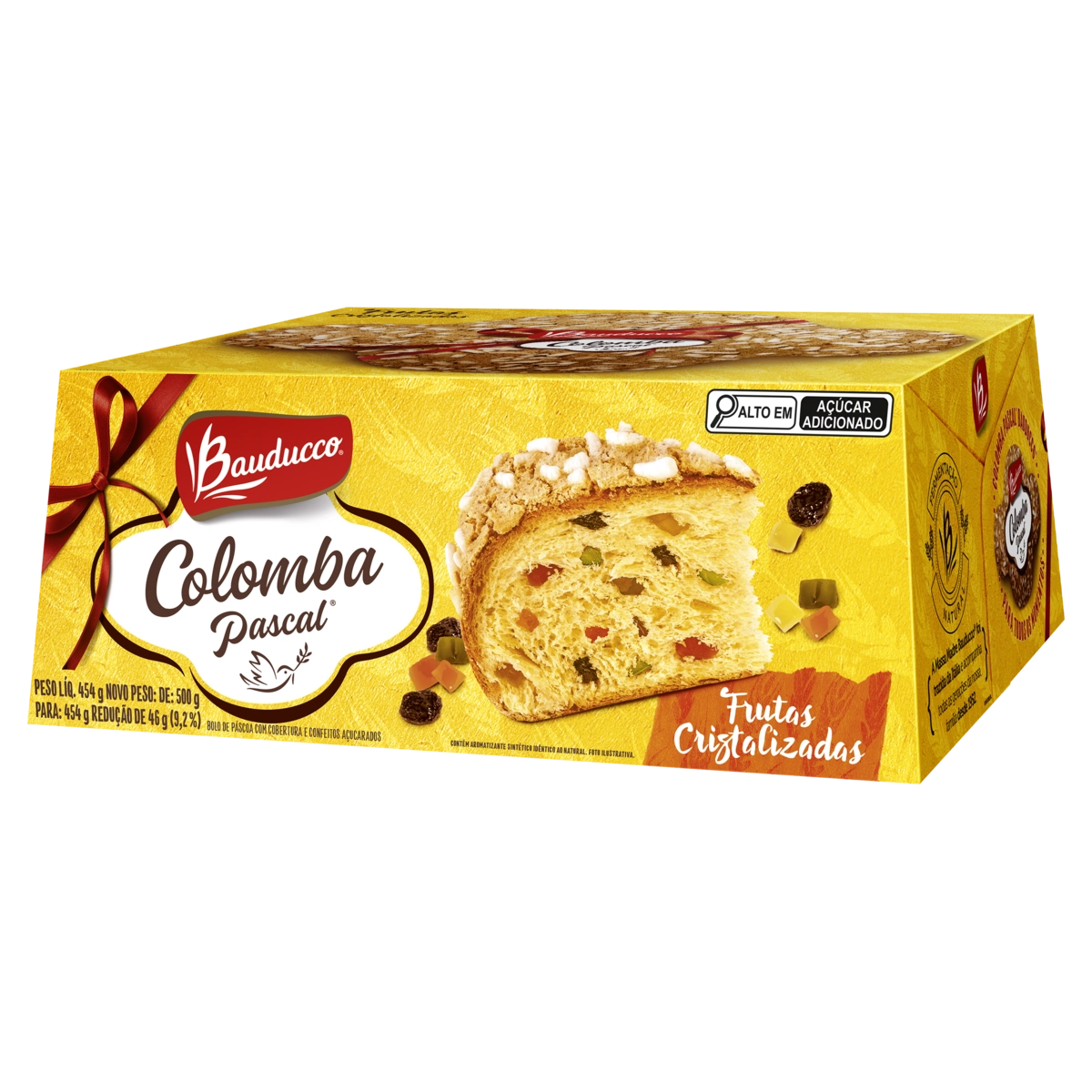 Bolo De Páscoa Com Frutas Cristalizadas Bauducco Colomba Pascal Caixa 454g