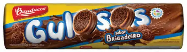 Biscoito. Recheado. Gulosos Brigadeiro