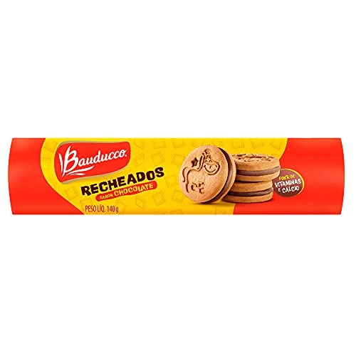 Biscoito Baunilha Recheio Chocolate Bauducco Pacote 140g