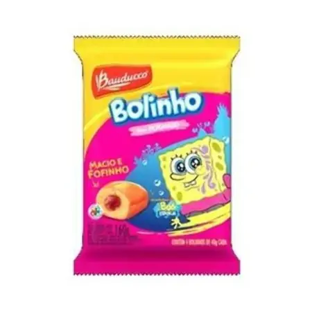 Bolinho Baunilha Com Recheio De Morango Bauducco Pacote 160g