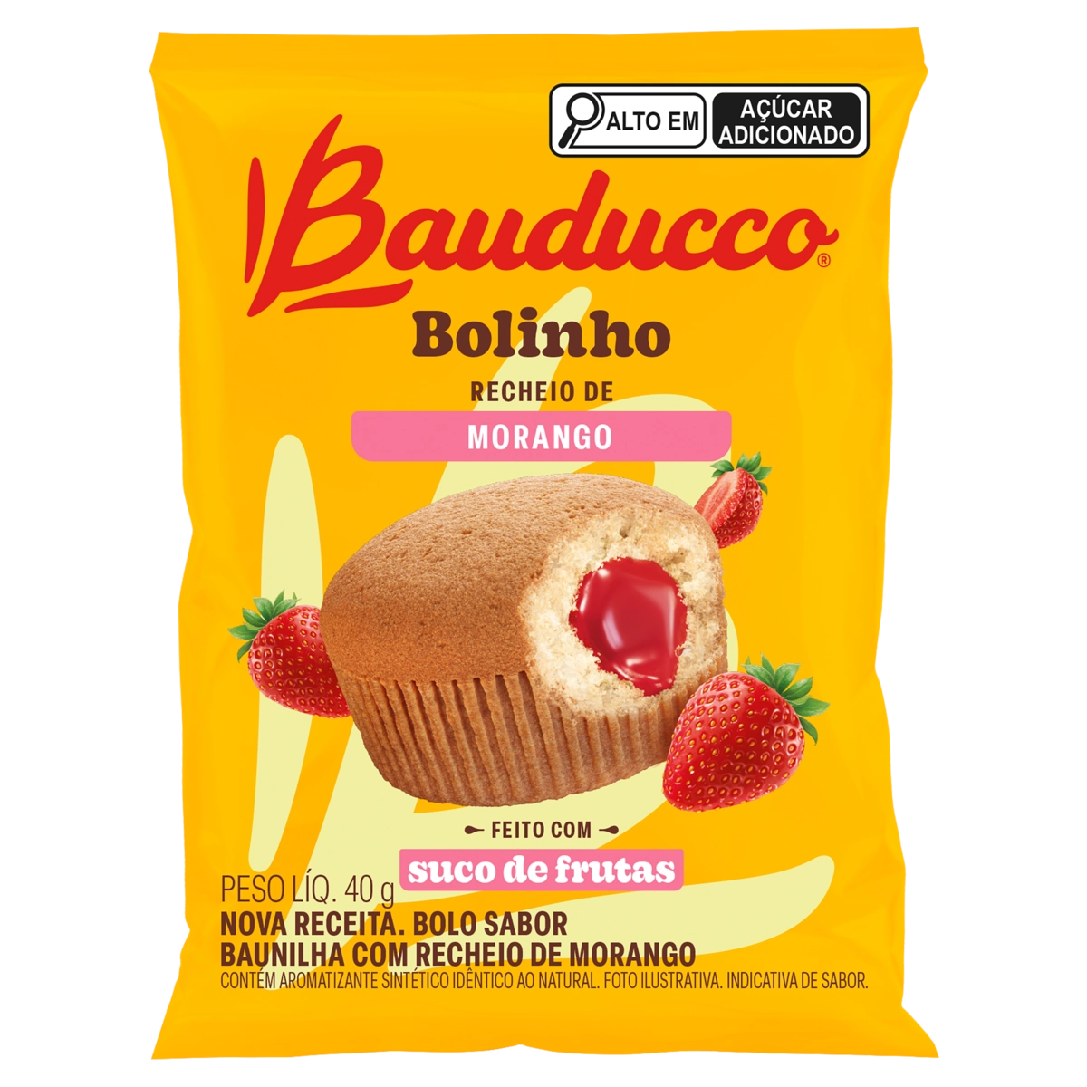 Bolinho Bauducco Morango 40g