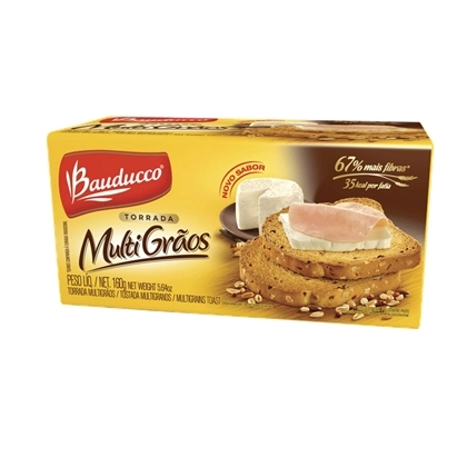 Torrada Multigrãos Bauducco Pacote 160g