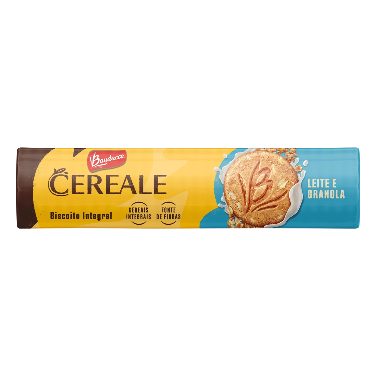 Biscoito Integral Leite E Granola Bauducco Cereale Pacote 165g