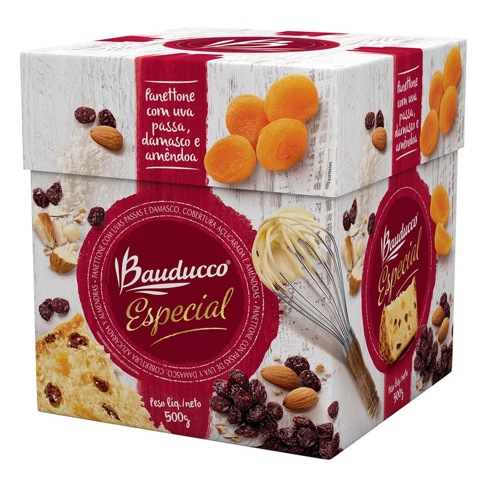 Panettone Bauducco Uva/damasco
