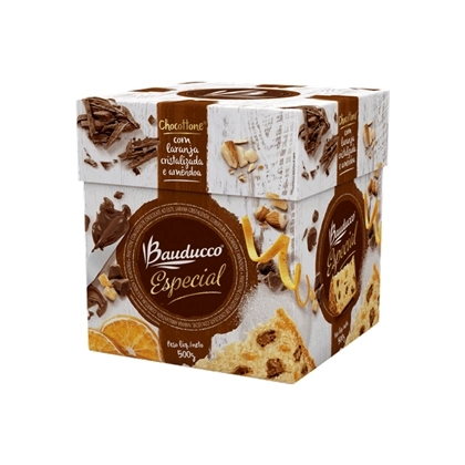Chocottone Especial Bauducco Com Gotas De Chocolate, Laranja E Amêndoas