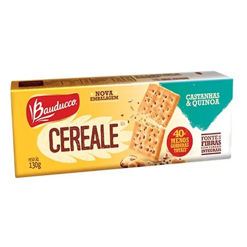 Biscoito Bauducco Cereale Castanhas E Quinoa 130gr
