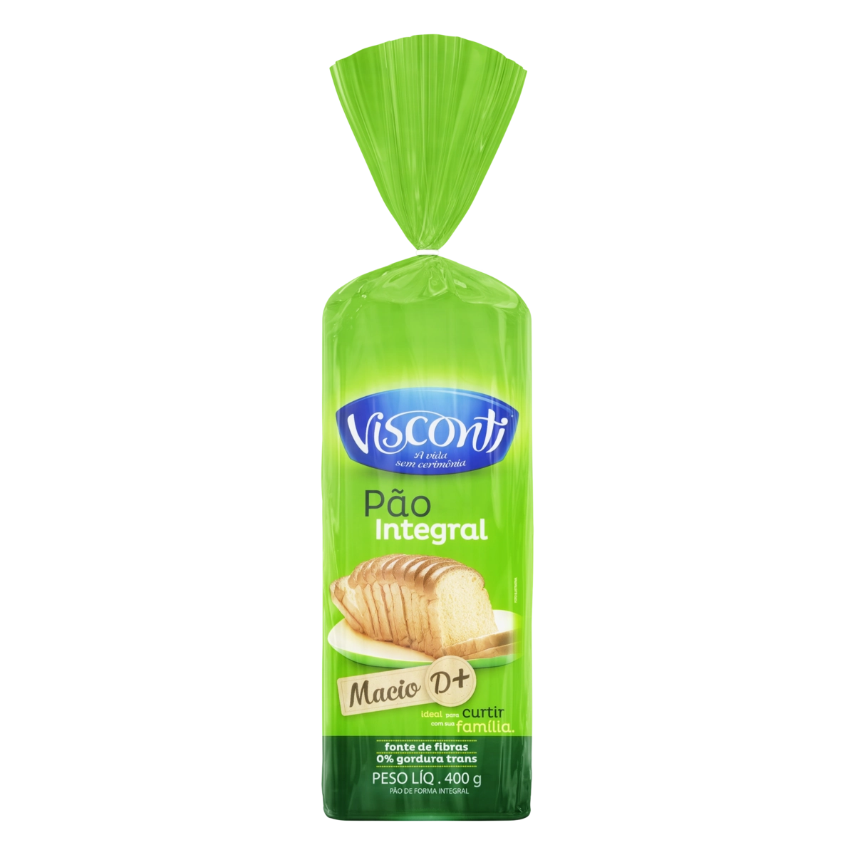 Pão De Forma Integral Visconti Pacote 400g
