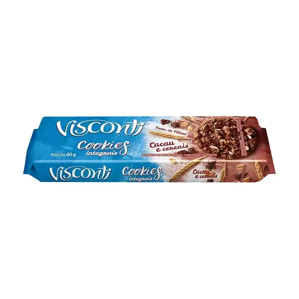 Cookies Visconti Integral Cacau 60g