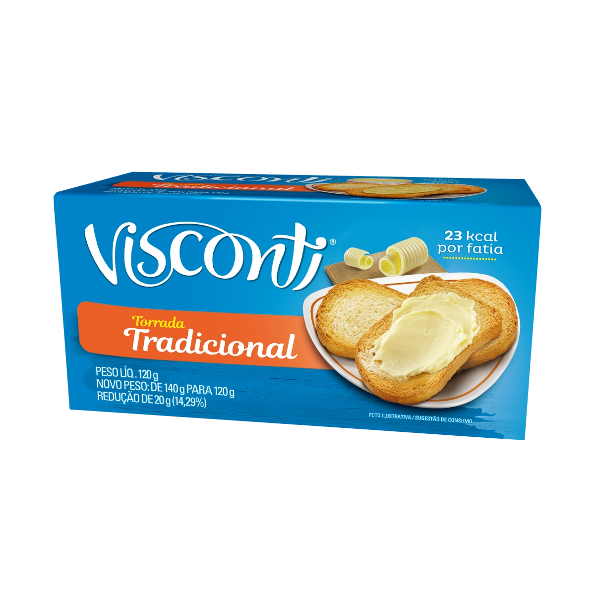 Torrada Tradicional Visconti Pacote 120g