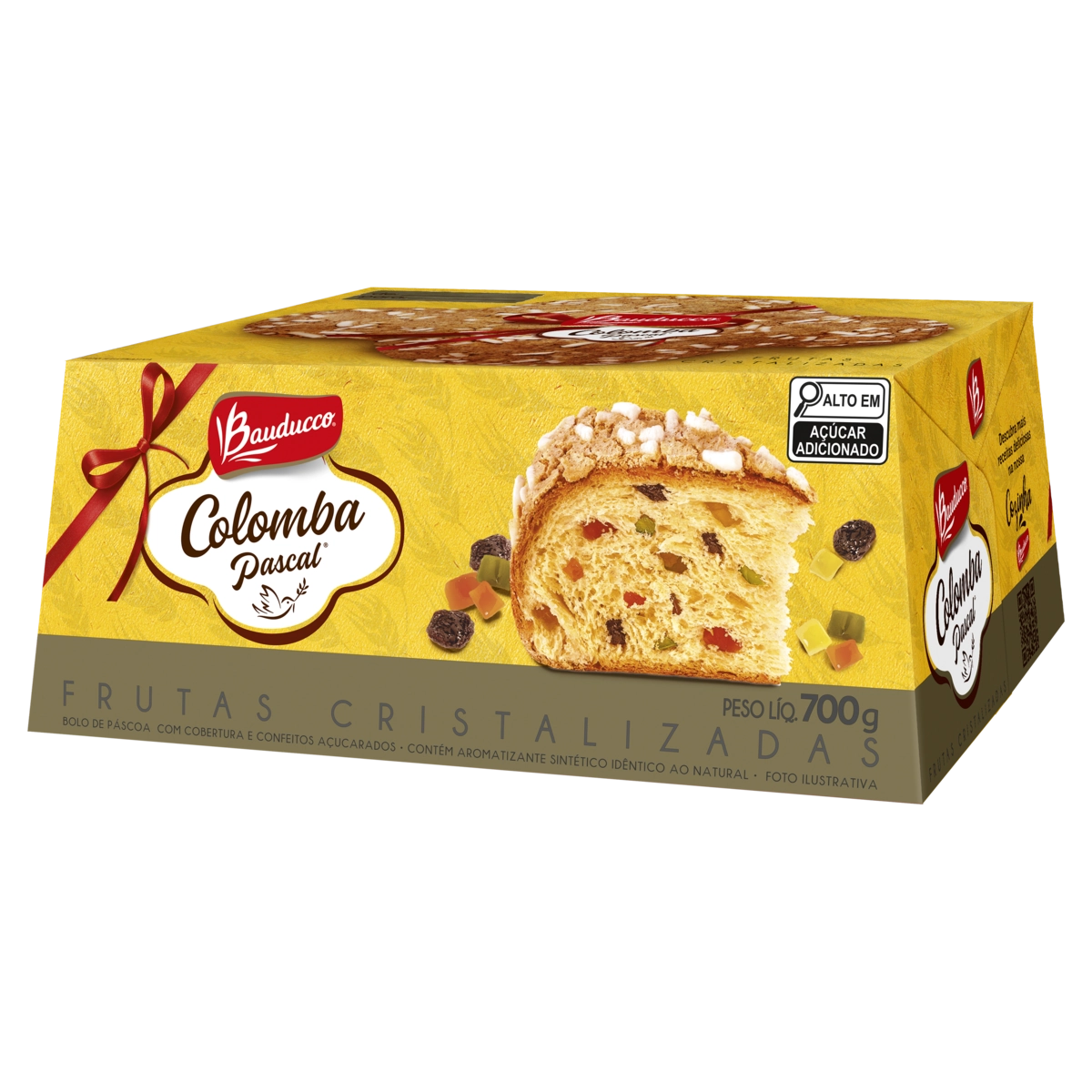 Bolo De Páscoa Com Frutas Cristalizadas Bauducco Colomba Pascal Caixa 700g