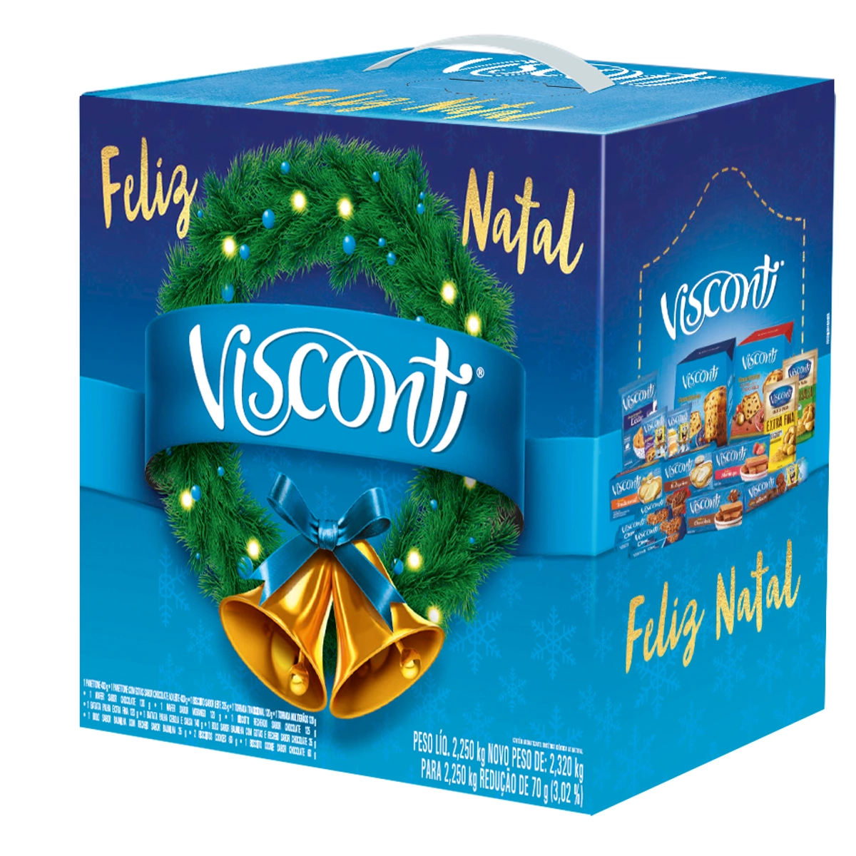 Cesta De Natal Visconti Caixa 2,245kg 12 Unidades
