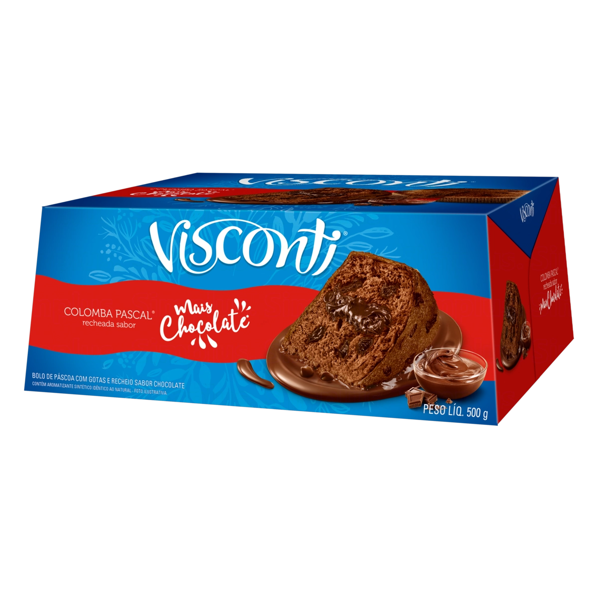 Bolo De Páscoa Mais Chocolate Visconti Caixa 500g