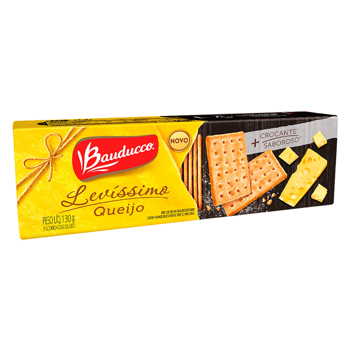 Biscoito Queijo Bauducco Levíssimo Pacote 130g