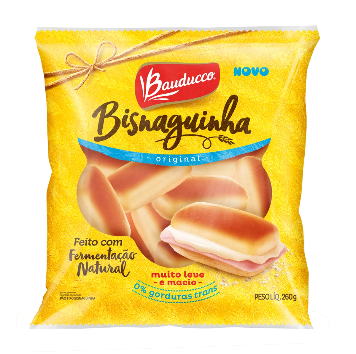 Pão Bisnaguinha Original Bauducco Pacote 260g