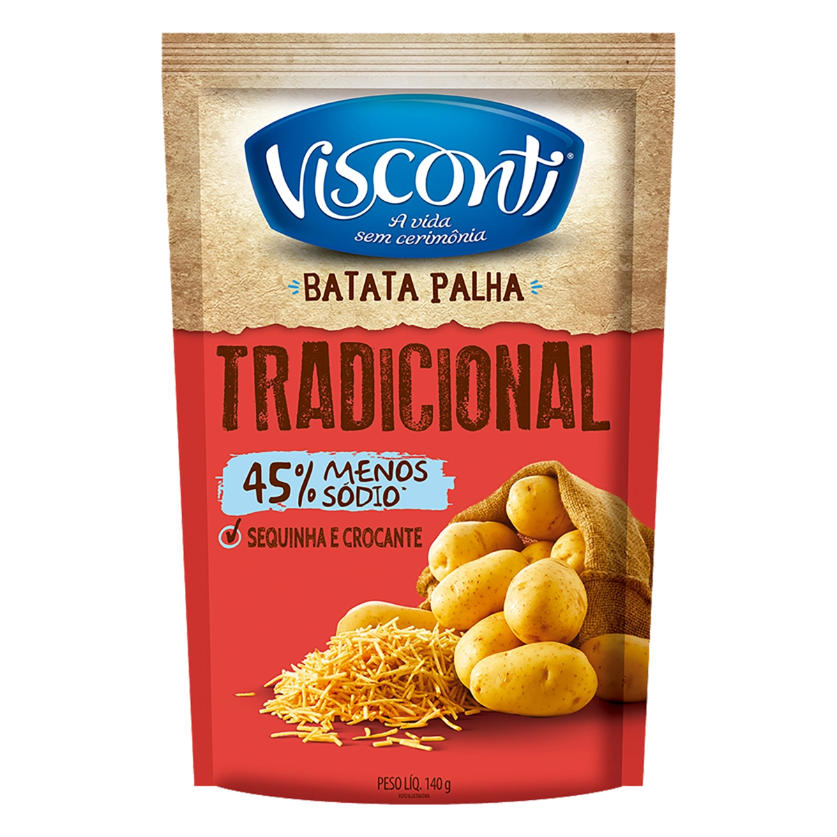 Batata Palha Tradicional Visconti Sachê 105g
