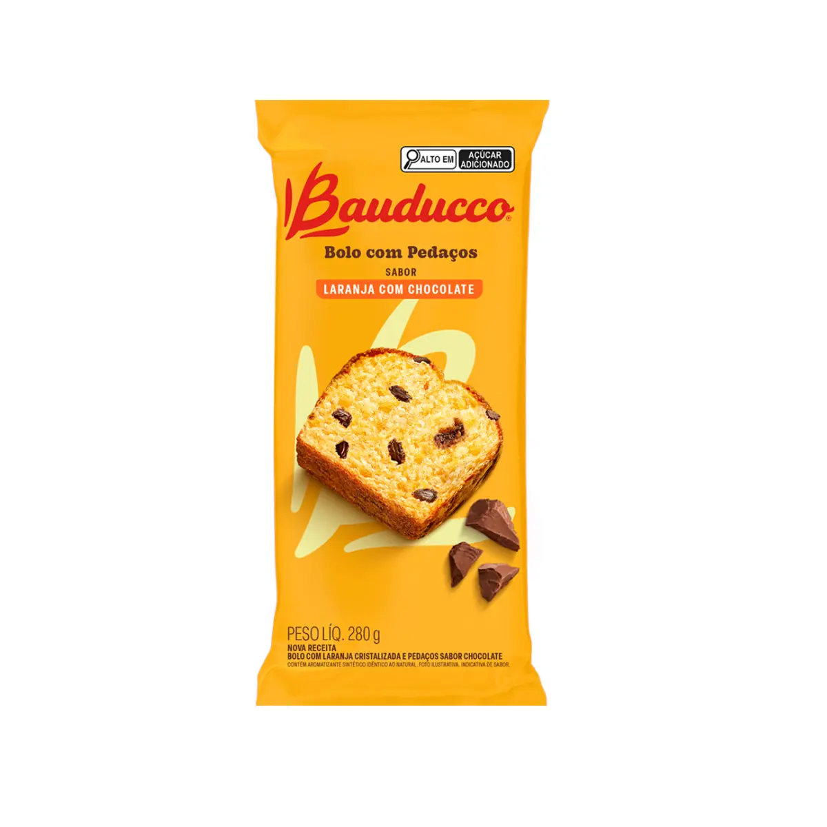 Bolo Laranja Com Chocolate Bauducco Pacote 200g