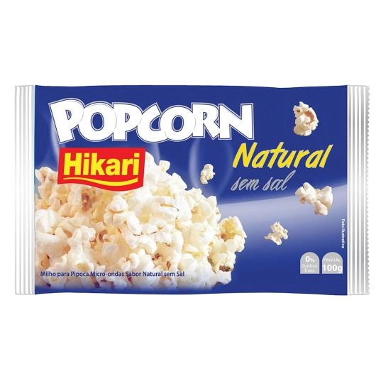 Pipoca Hikari Micro 100gr Natural S/sal