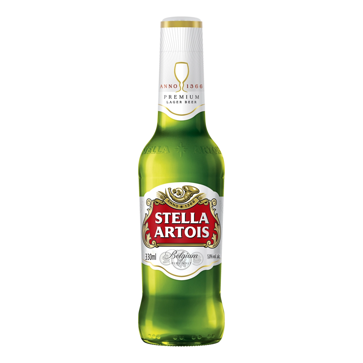 Cerveja Lager Premium Puro Malte Stella Artois Garrafa 330ml