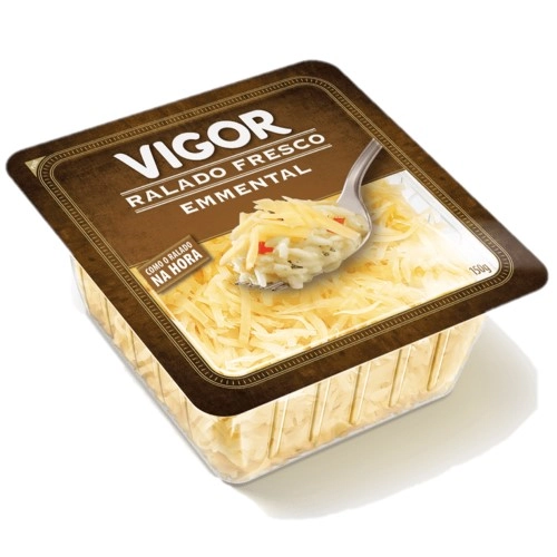 Queijo Emmental Ralado Vigor Bandeja 150g