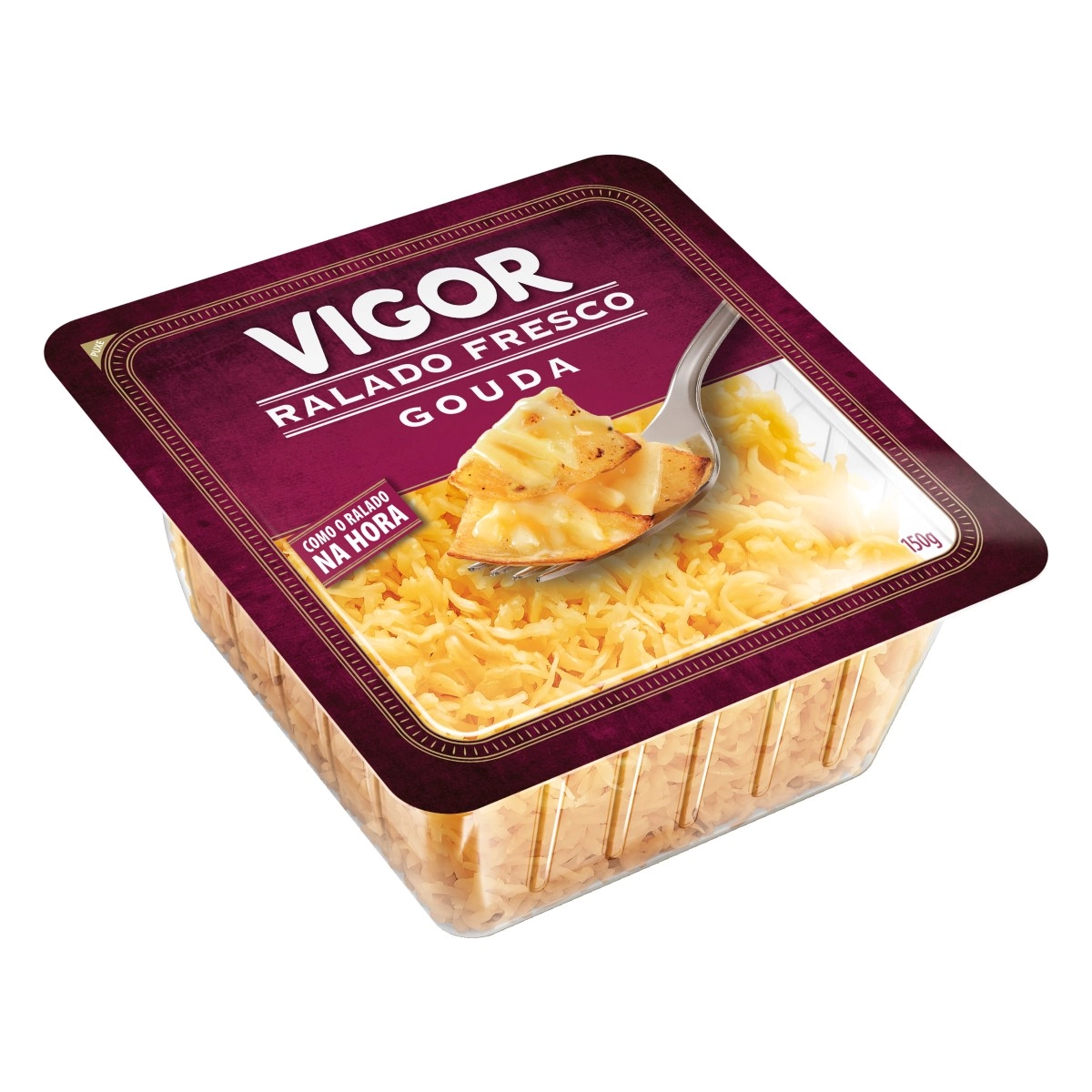 Queijo Gouda Ralado Vigor Bandeja 150g