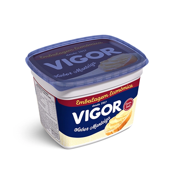 Margarina Manteiga Cremosa Com Sal Vigor Pote 1kg Embalagem Econômica