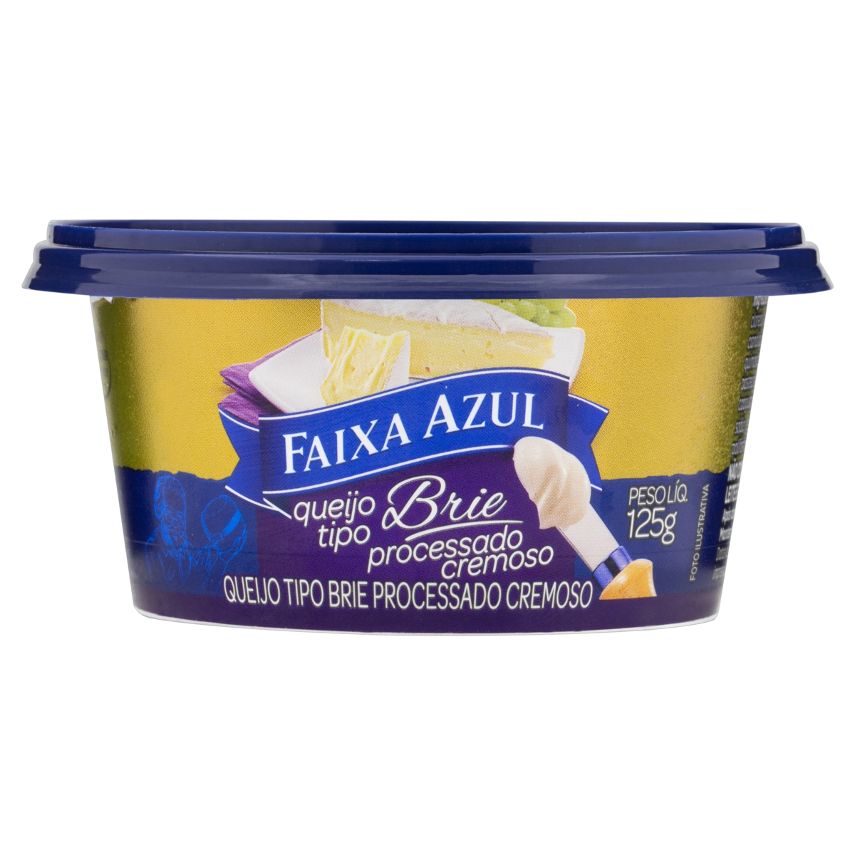Queijo Processado Brie Cremoso Faixa Azul 125g