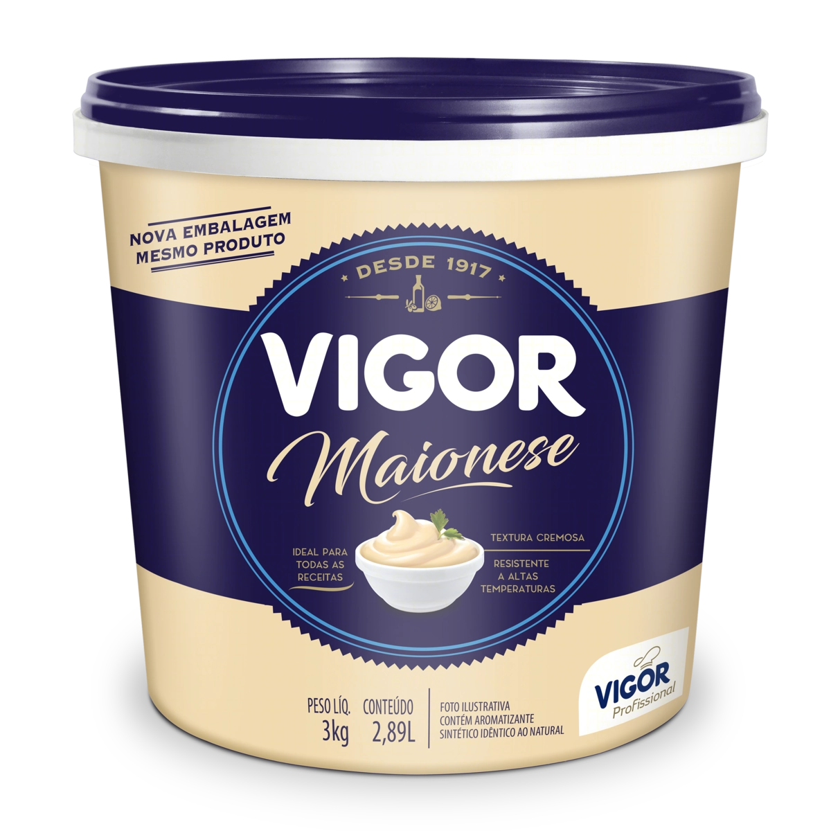Maionese Uso Profissional Vigor Balde 3kg