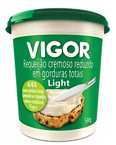 Requeijão Cremoso Light Vigor Pote 500g