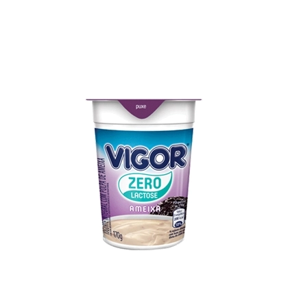 Iogurte Integral Ameixa Zero Lactose Vigor Copo 170g