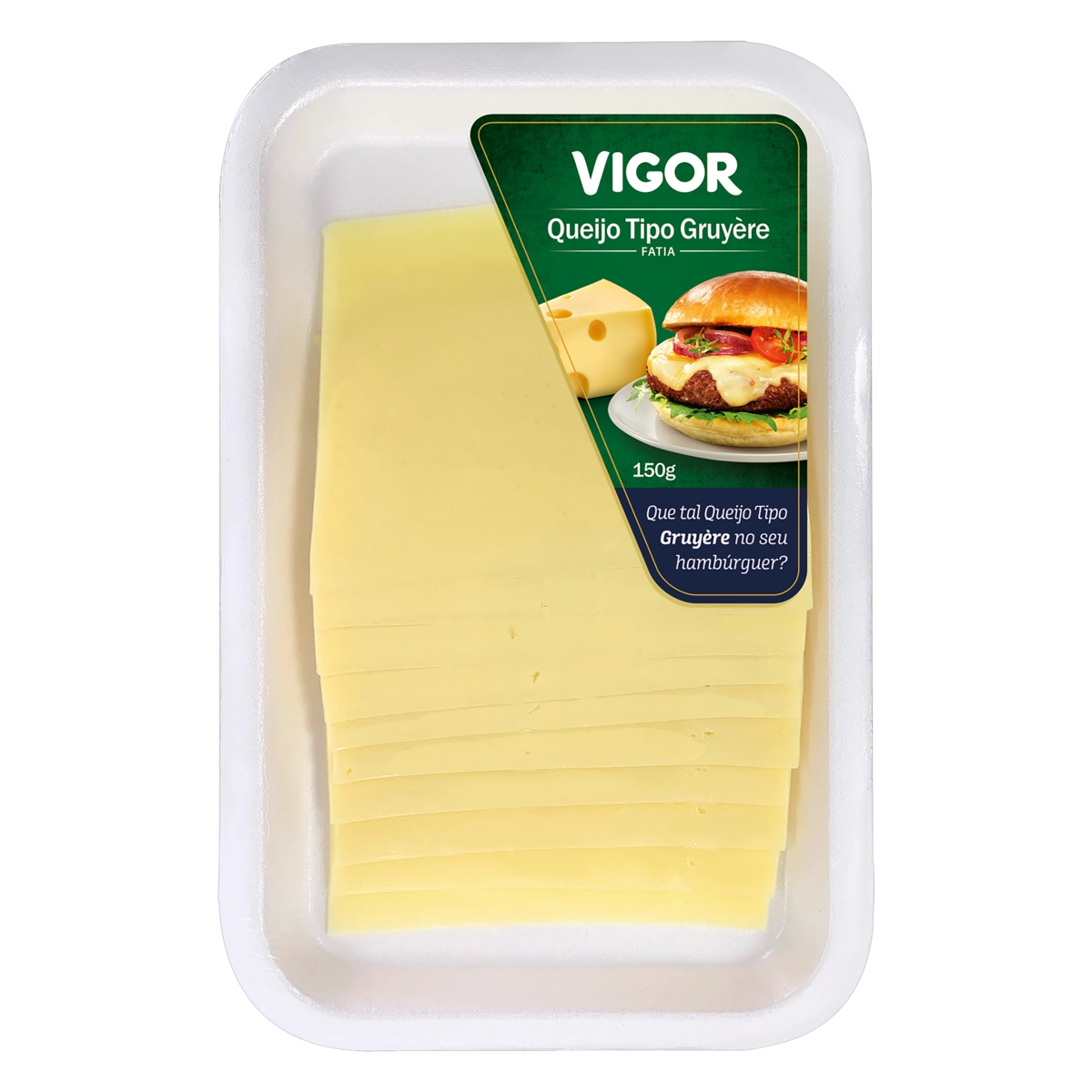 Queijo Gruyère Fatiado Vigor 150g