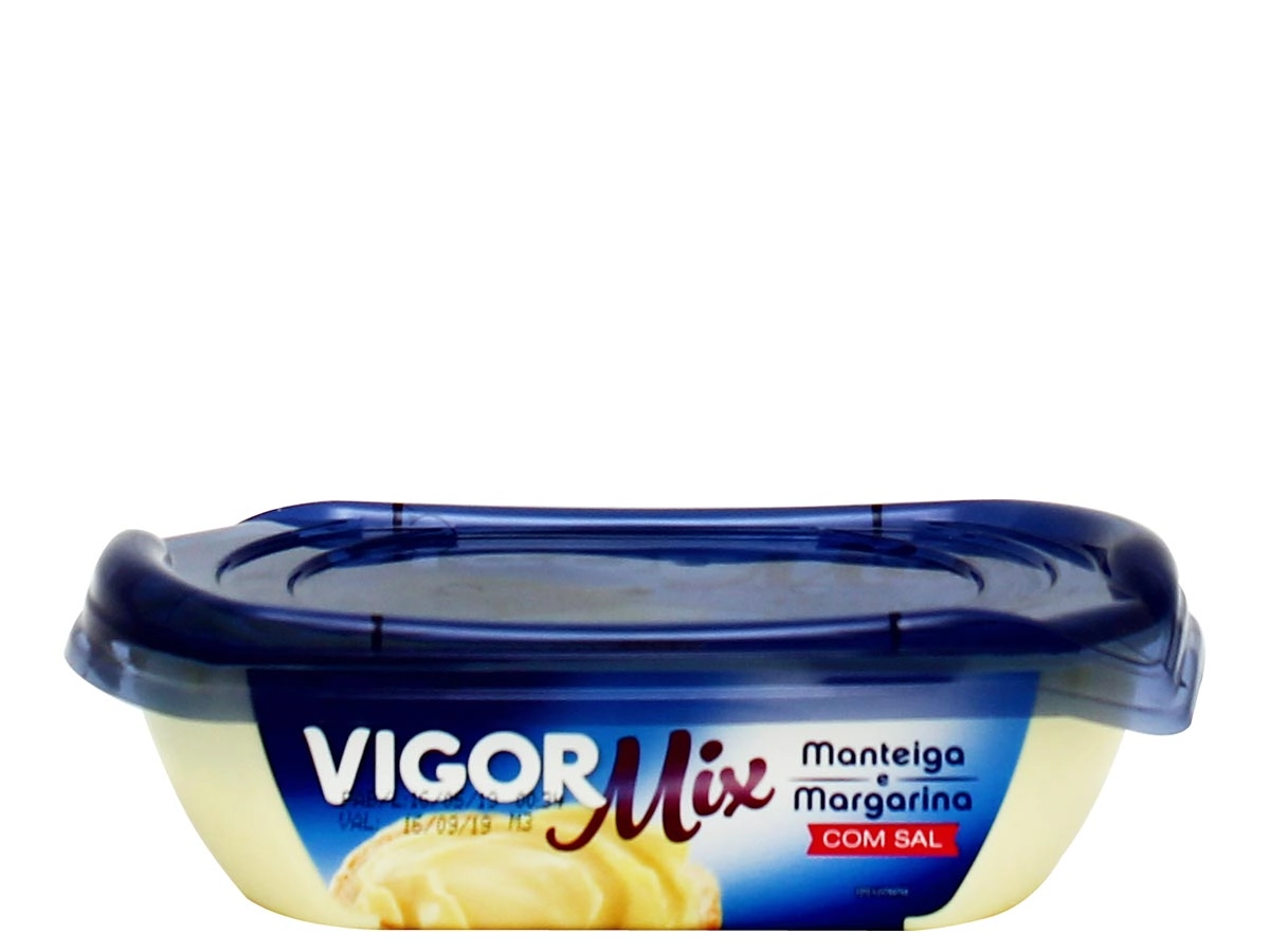 Manteiga E Margarina Com Sal Vigor Mix Pote 250g