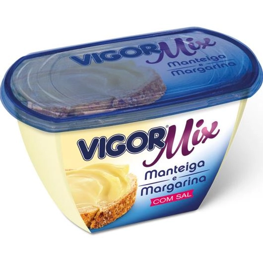 Manteiga E Margarina Com Sal Vigor Mix Pote 500g