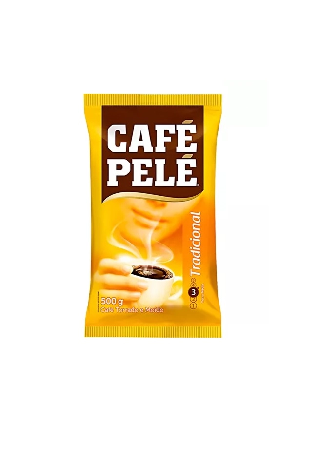 Café Torrado E Moído Tradicional Café Pelé Pacote 500g