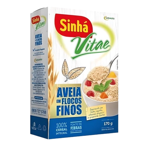 Aveia Em Flocos Finos Sinha Vitae 170g