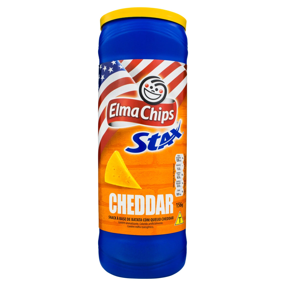 Snack De Batata Cheddar Elma Chips Stax Pote 156g