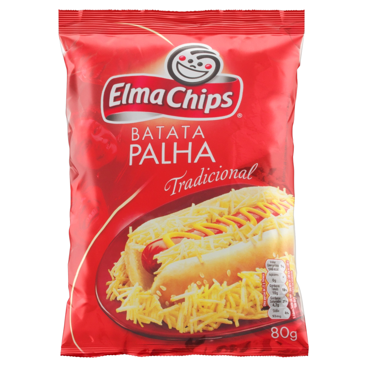 Batata Palha Tradicional Elma Chips Pacote 80g