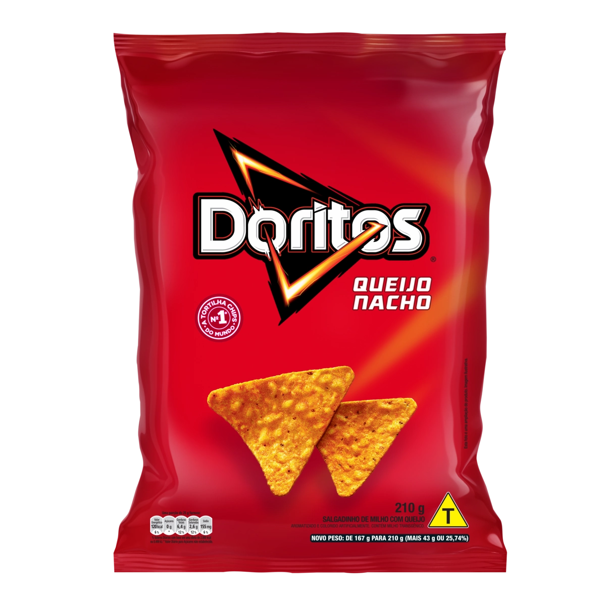 Salgadinho De Milho Queijo Nacho Doritos Pacote 210g