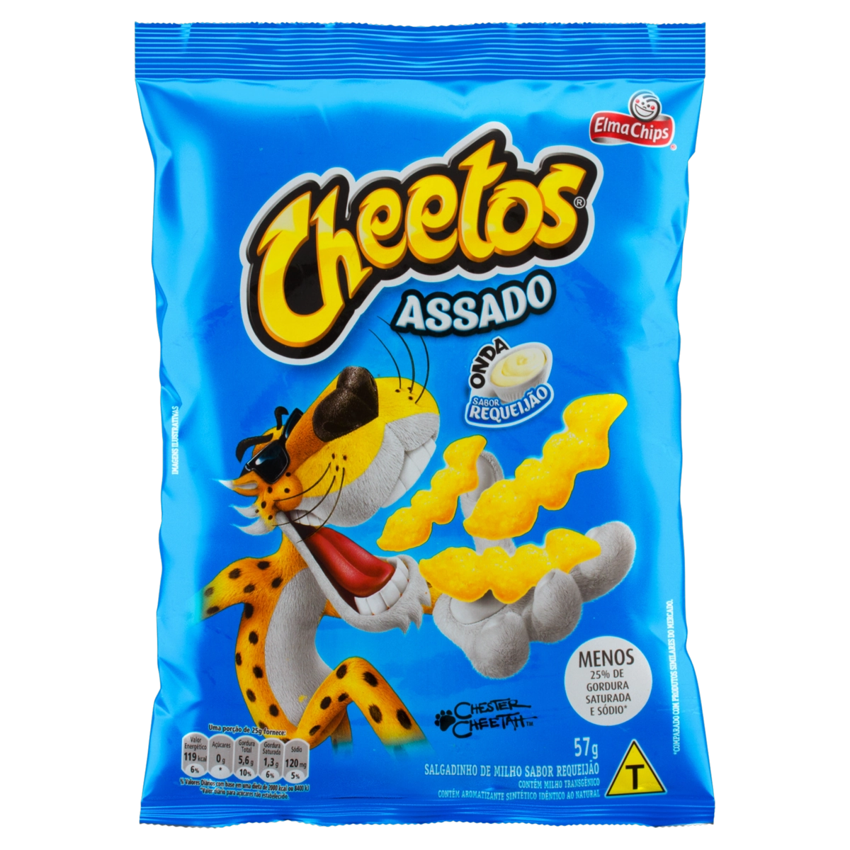 Salgadinho De Milho Onda Requeijão Elma Chips Cheetos Pacote 57g